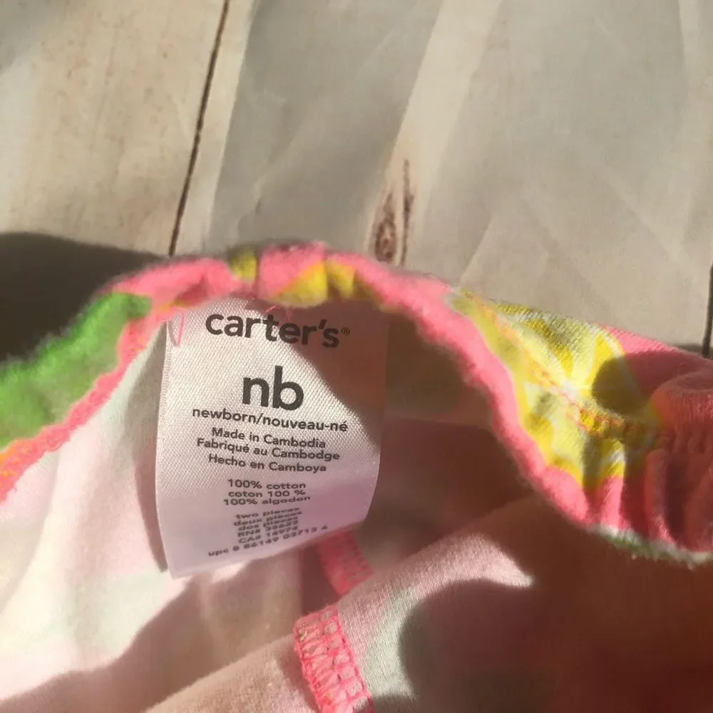 🍭4/$20 Carter’s lemon leggings - newborn